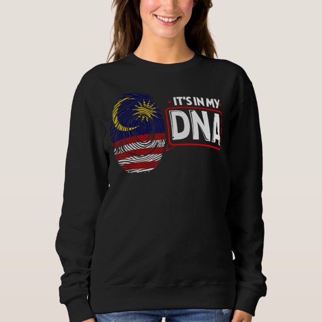 Sweatshirt C'Est Dans Mon ADN Drapeau National Patriotique Ma (Devant)