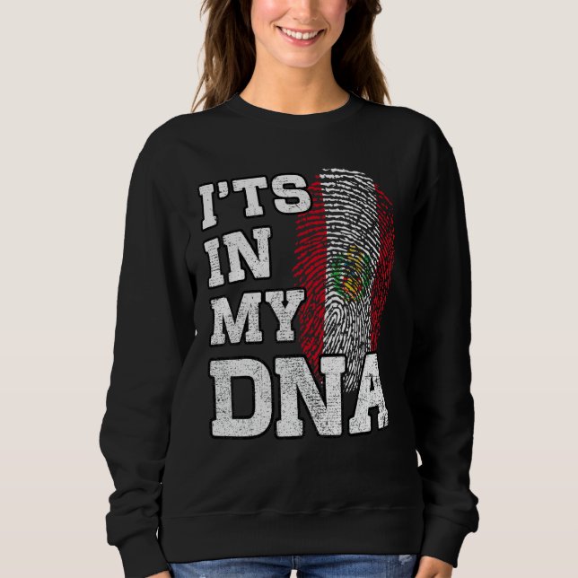 Sweatshirt C'est dans mon ADN Empreinte péruvienne Fière du P (Devant)