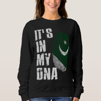 Sweatshirt C'est dans mon Adn Free Pakistan Flag pour Pakista
