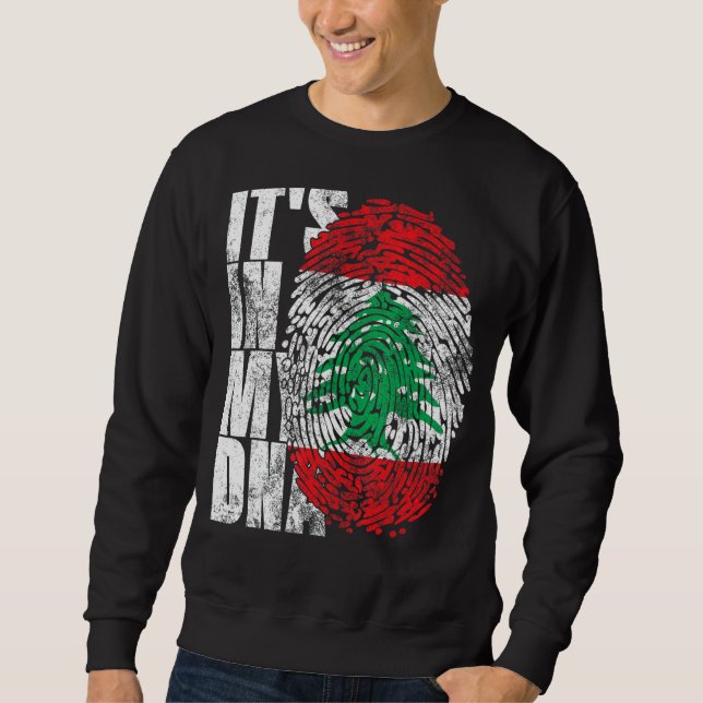Sweatshirt C'est dans mon ADN Liban graphique pour les femmes (Devant)