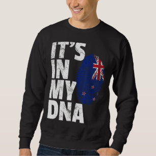 Sweatshirt C'est dans mon Adn Nouvelle-Zélande Drapeau Hommes