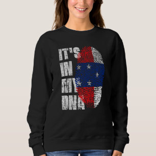 Sweatshirt C'est dans mon Adn Pays-Bas Antilles drapeau Néthe