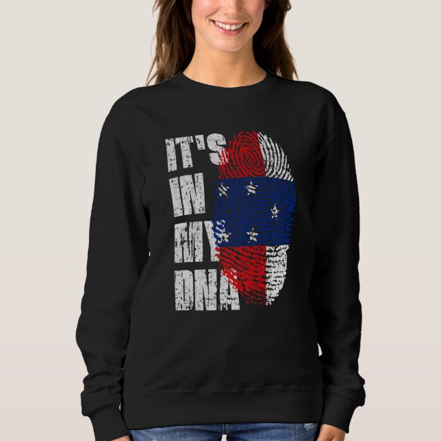 Sweatshirt C'est dans mon Adn Pays-Bas Antilles drapeau Néthe (Devant)
