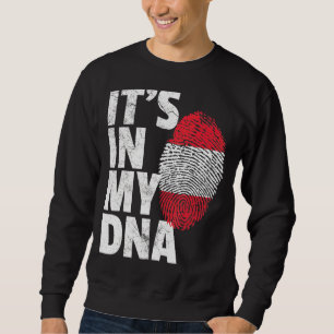 Sweatshirt C'est dans mon Adna Autriche Drapeau Hommes Femmes