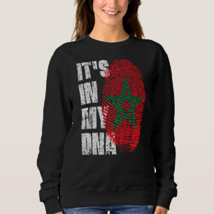 Sweatshirt C'est dans mon Adna Maroc Drapeau marocain