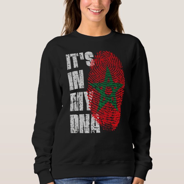 Sweatshirt C'est dans mon Adna Maroc Drapeau marocain (Devant)