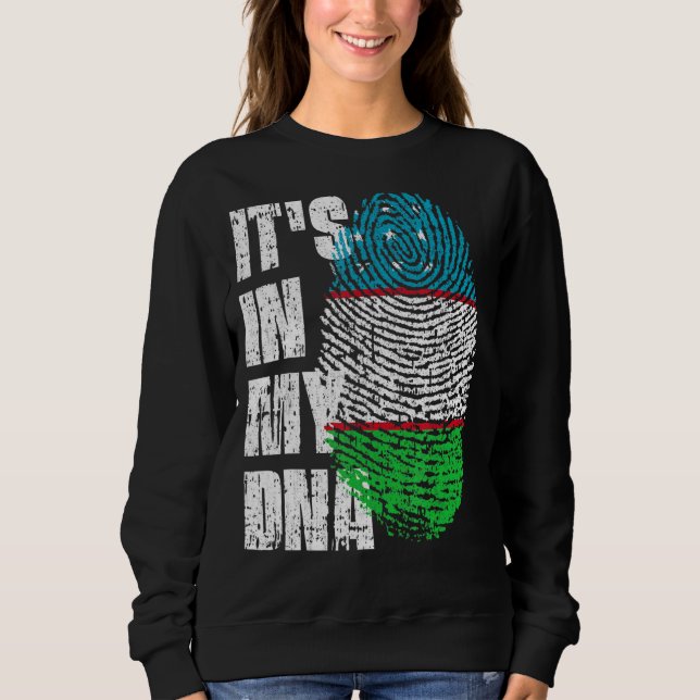 Sweatshirt C'Est Dans Mon Adna Ouzbékistan Drapeau Ouzbek (Devant)