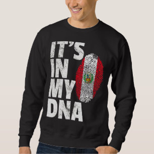 Sweatshirt C'est dans mon Adna Pérou Drapeau Souvenir