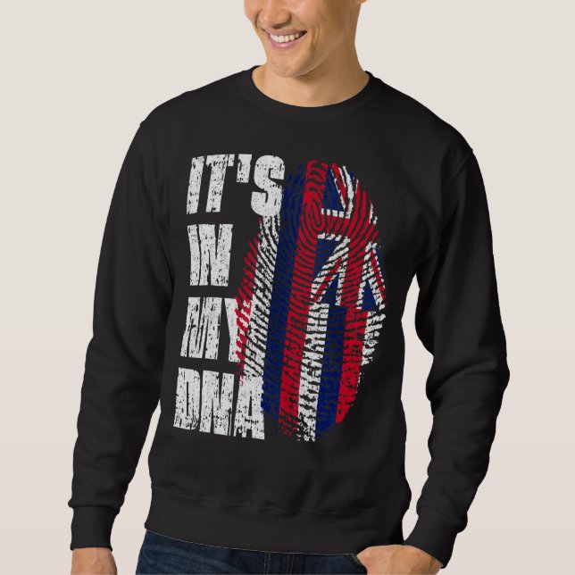 Sweatshirt C'est dans mon Dna Hawaii drapeau Hawaiian (Devant)