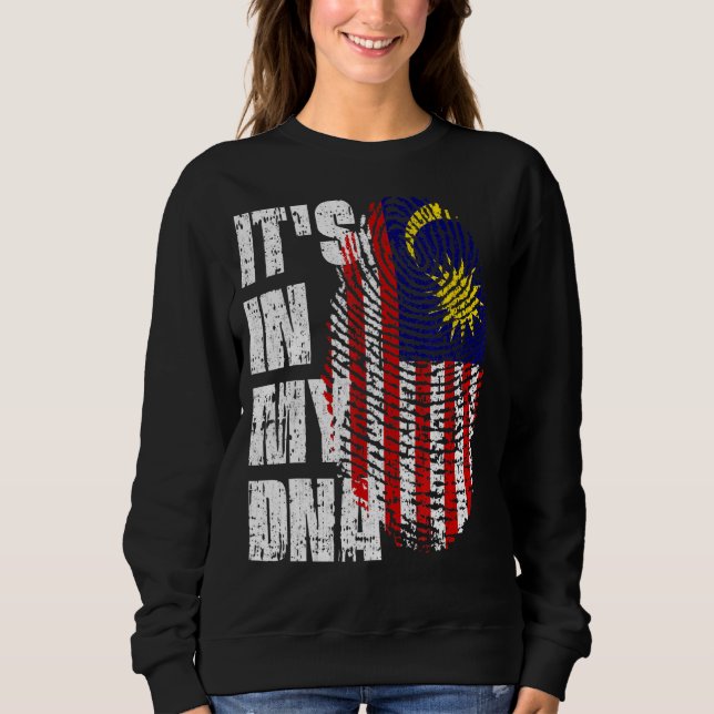 Sweatshirt C'Est Dans Mon Drapeau Da Malaisie Malaisien (Devant)