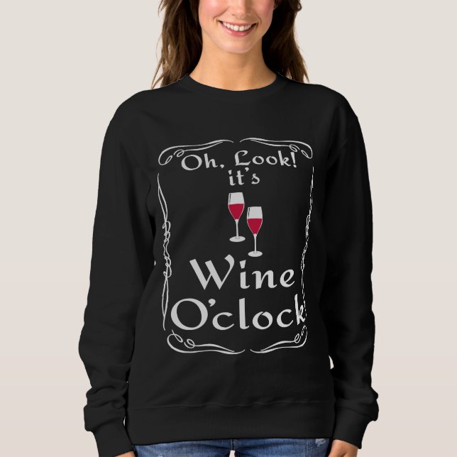 Sweatshirt C'Est Du Vin À L'Horloge (Devant)