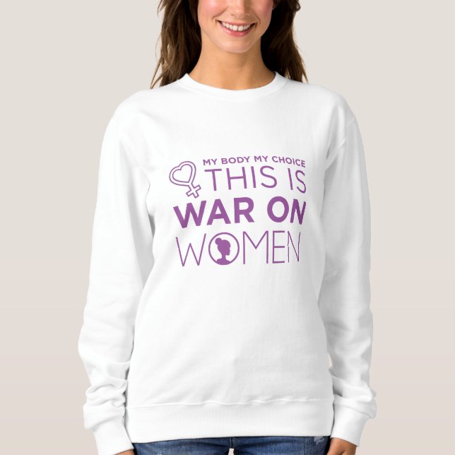 Sweatshirt C'Est La Guerre Des Femmes (Devant)