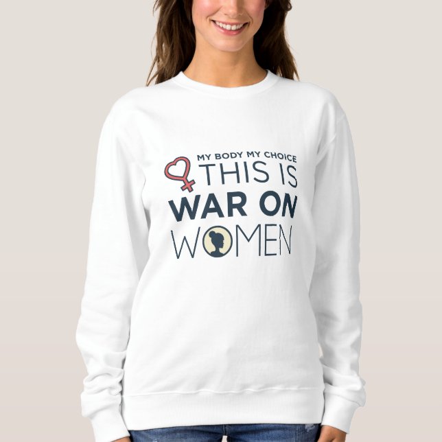 Sweatshirt C'Est La Guerre Des Femmes (Devant)