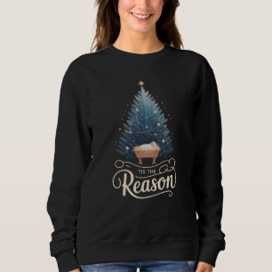 Sweatshirt C'est la raison de Noël chrétien religieux Bible