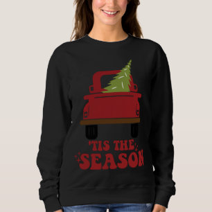 Sweatshirt C'Est La Saison Cute Retro Pine Noël Arbre Fami