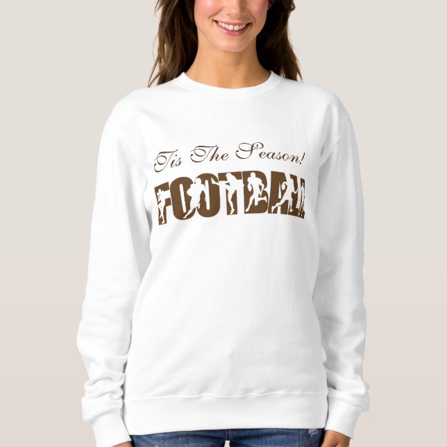 Sweatshirt C'est la saison de football (Devant)