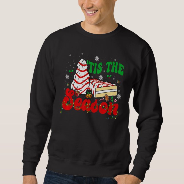 Sweatshirt C'Est La Saison Gâteaux Arbre De Noël Debbie Groov (Devant)