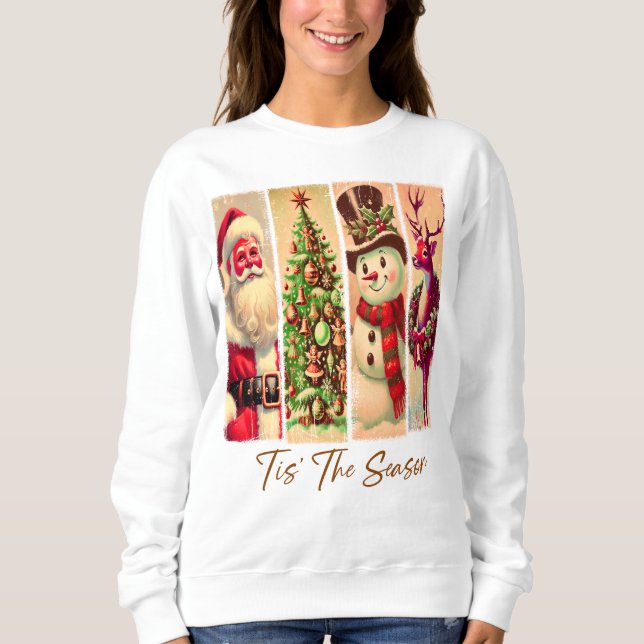 Sweatshirt C'Est La Saison Noël, Funny Noël Père Noël (Devant)