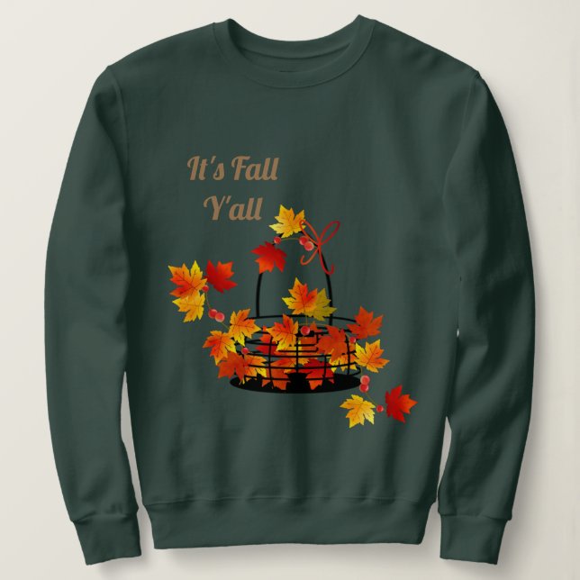 Sweatshirt C'est l'automne (Design devant)