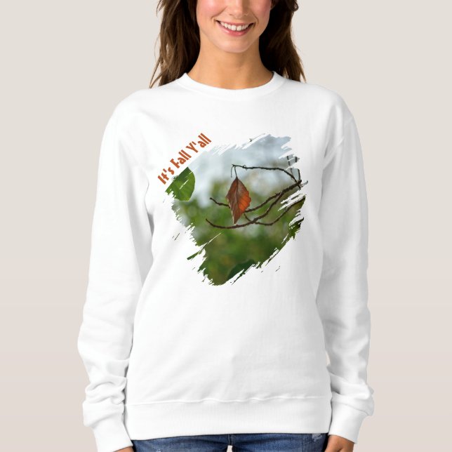 Sweatshirt C'est l'automne, vous tous Feuille d'automne (Devant)