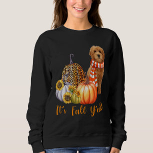 Sweatshirt C'est l'automne, vous tous Goldendoodle Chien Léop