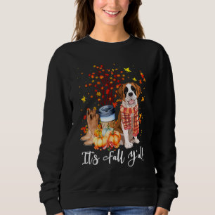 Sweatshirt C'est l'automne, vous tous Saint Bernard Chien Cit