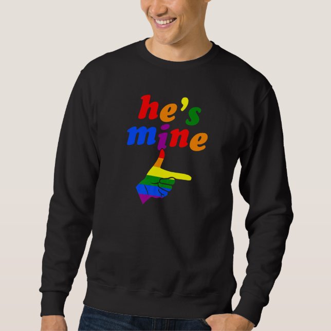 Sweatshirt C'est le Gay pride de jumelage avec moi qui pointe (Devant)