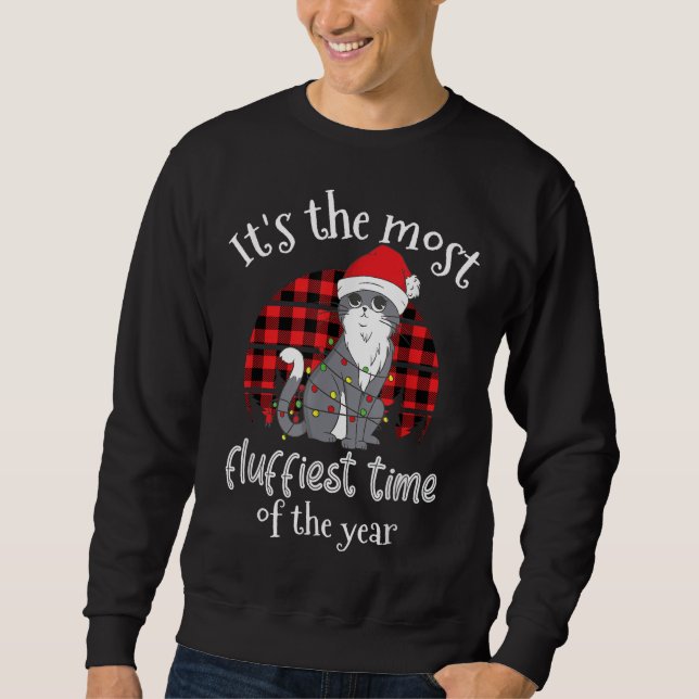 Sweatshirt C'est le moment le plus fluide de l'année Père Noë (Devant)
