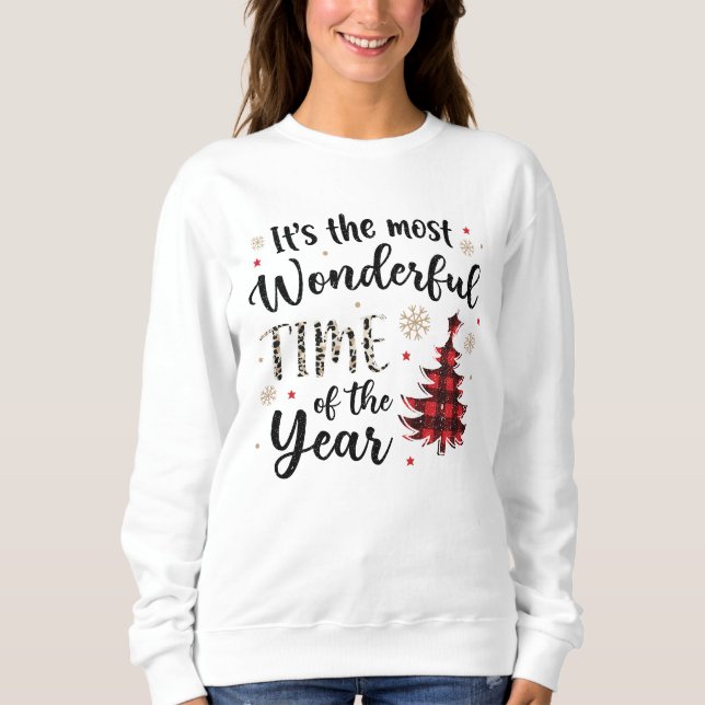 Sweatshirt C'est le moment le plus merveilleux de l'année (Devant)