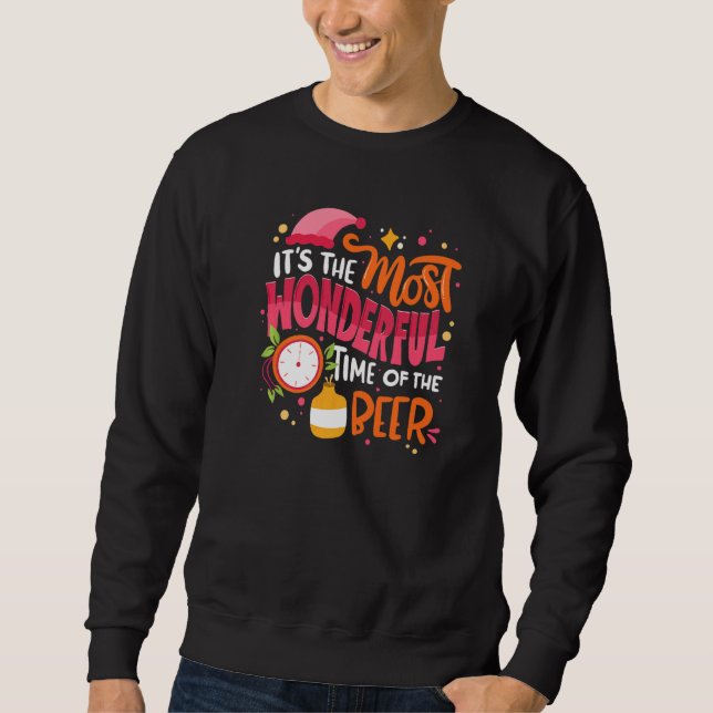 Sweatshirt C'Est Le Moment Le Plus Merveilleux De Noël De La  (Devant)