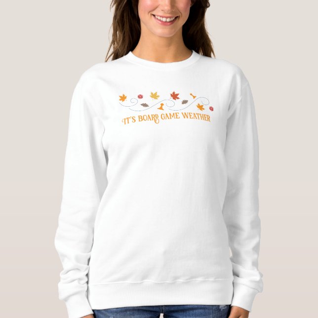 Sweatshirt C'est le temps du jeu de société d'automne (Devant)