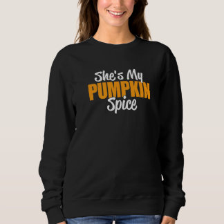 Sweatshirt C'est ma Citrouille épice mignonne Couples qui cor