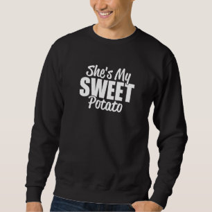 Sweatshirt C'est ma douce pomme de terre Couples mignonnes qu