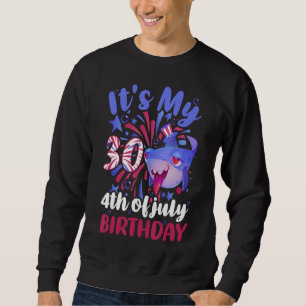 Sweatshirt C'est mon 30e anniversaire 4 juillet famille requi