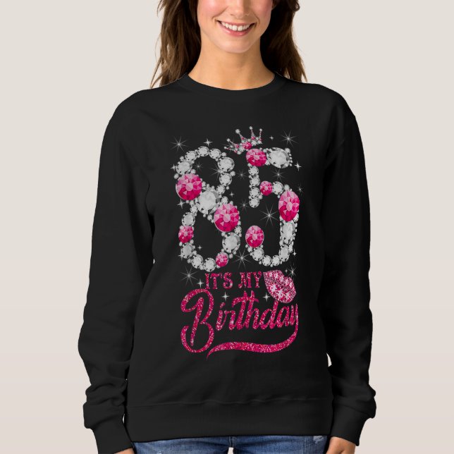 Sweatshirt C'est mon 85e anniversaire Reine 85 ans Chaussures (Devant)