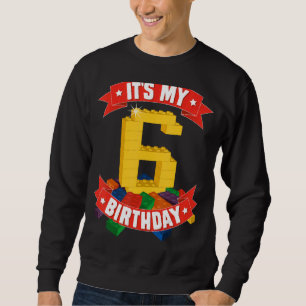 Sweatshirt C'est mon anniversaire 6 ans Bâtiment Boys