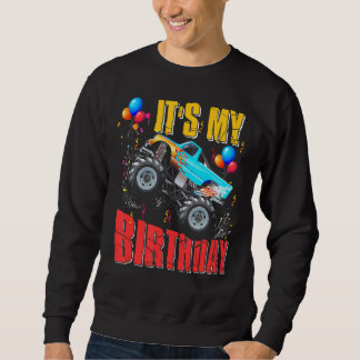 Sweatshirt C'Est Mon Anniversaire Garçons Monster Truck Car C