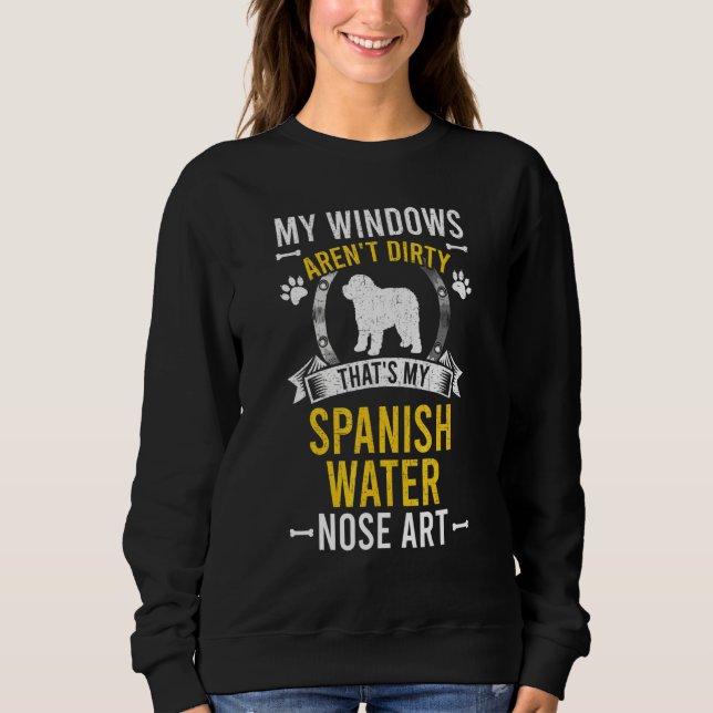 Sweatshirt C'est mon chien à nez de Barbet espagnol (Devant)