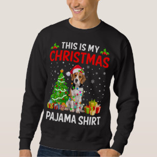Sweatshirt C'Est Mon Chien Beagle De Noël, Les Lumières Du Pa