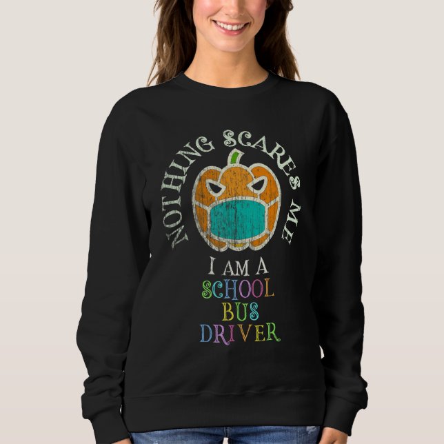 Sweatshirt C'est mon costume de chauffeur de bus scolaire Éff (Devant)