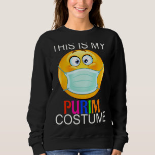 Sweatshirt C'est mon costume de Pourim drôle Masque juif 1