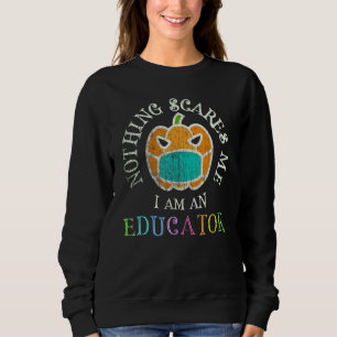 Sweatshirt C'est mon costume d'éducateur Éffrayant Ne me fais