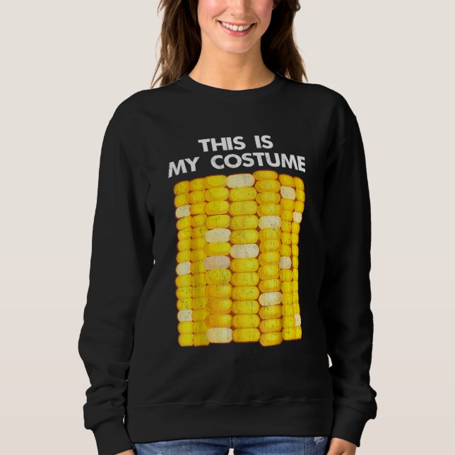 Sweatshirt C'est mon costume Femmes de maïs hommes Rétro (Devant)