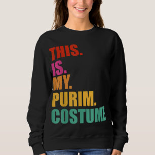 Sweatshirt C'est mon costume Purim drôle Juif