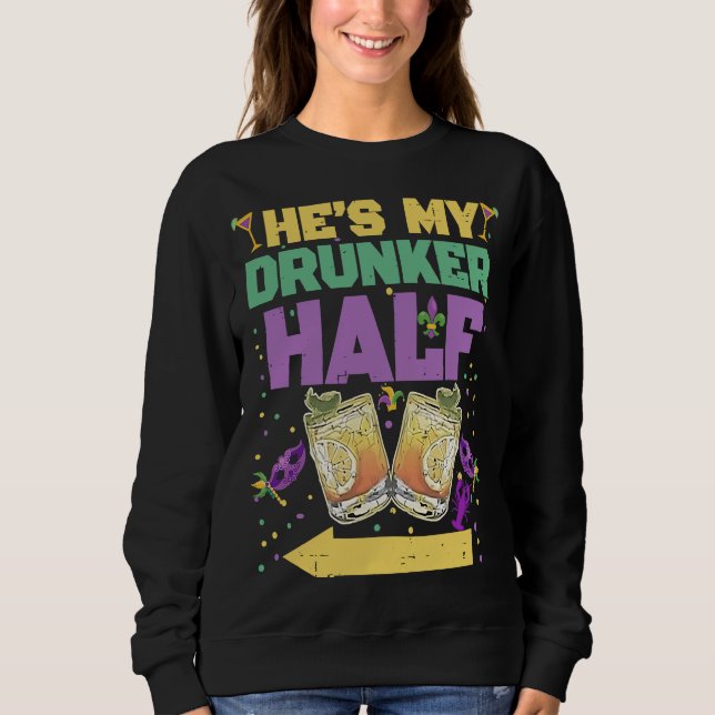 Sweatshirt C'est mon coureur à moitié jumelé ami Ma (Devant)