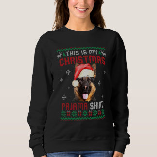 Sweatshirt C'est mon pyjama de Noël laid Berger Allemand