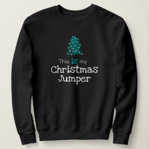 Sweatshirt C'est mon sapin vert