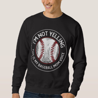 Sweatshirt C'est My Baseball Mom Voice - Women's Baseball M