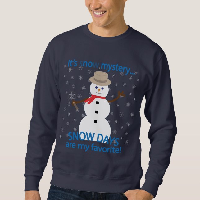 Sweatshirt C'est NOw Mystery Detective Snowman (Devant)