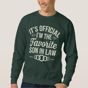 Sweatshirt C'est officiel Je suis le gendre favori